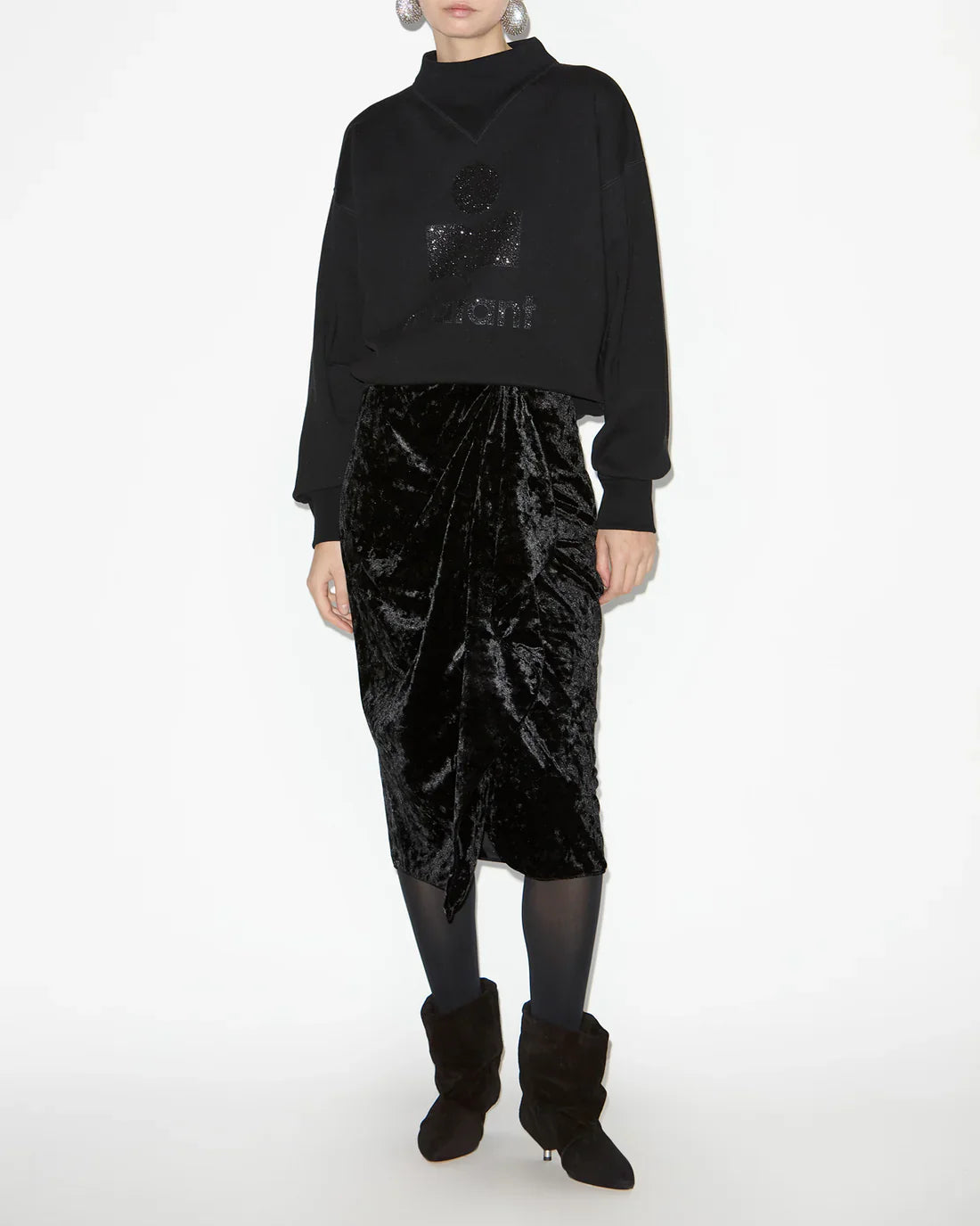 Sweatshirt Moby Femme Noir