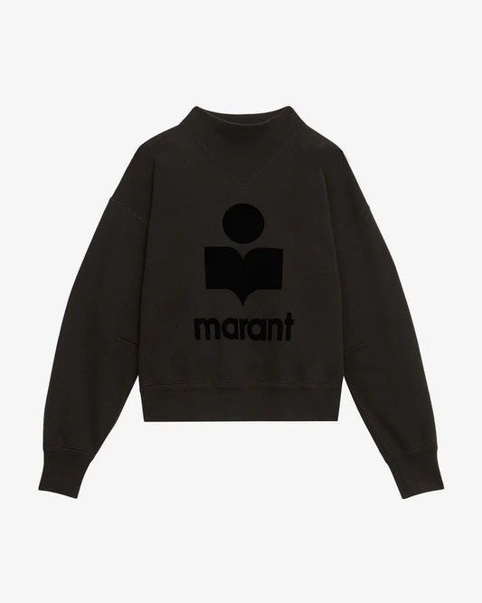 Sweatshirt Moby Femme Noir Délavé