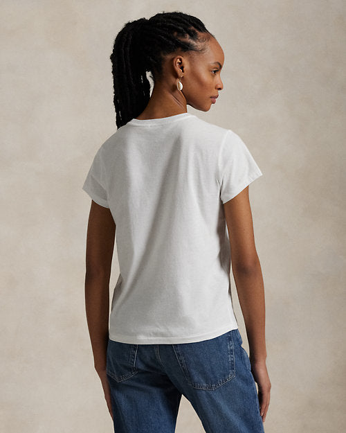 T-shirt col rond en jersey de coton